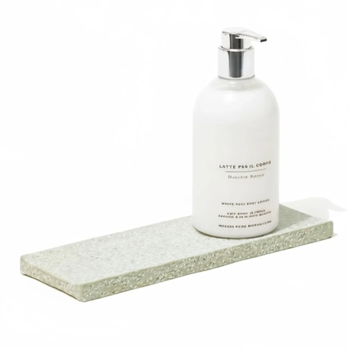 soil dispenser tray, green, with a bottle