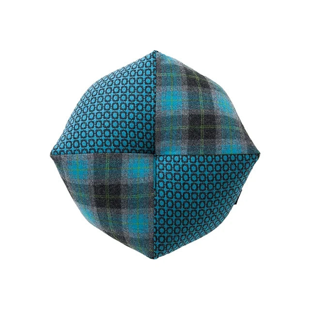 Takaokaya Ojami cushion Moon wool in blue #Color_Blue