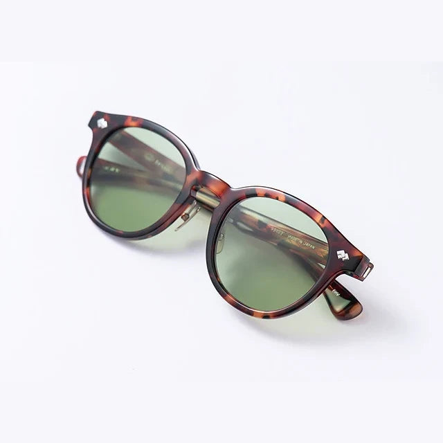 tesio YAMA sunglasses in brown havana, angled view #Color_Brown Havana